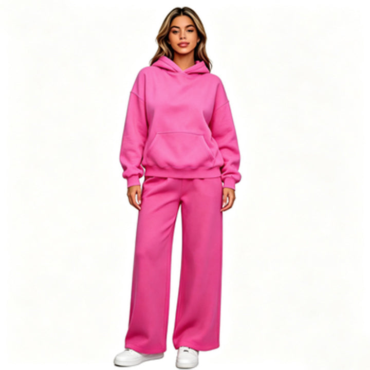 Women Casual Hoodie with Loose Pants Mune Fashion