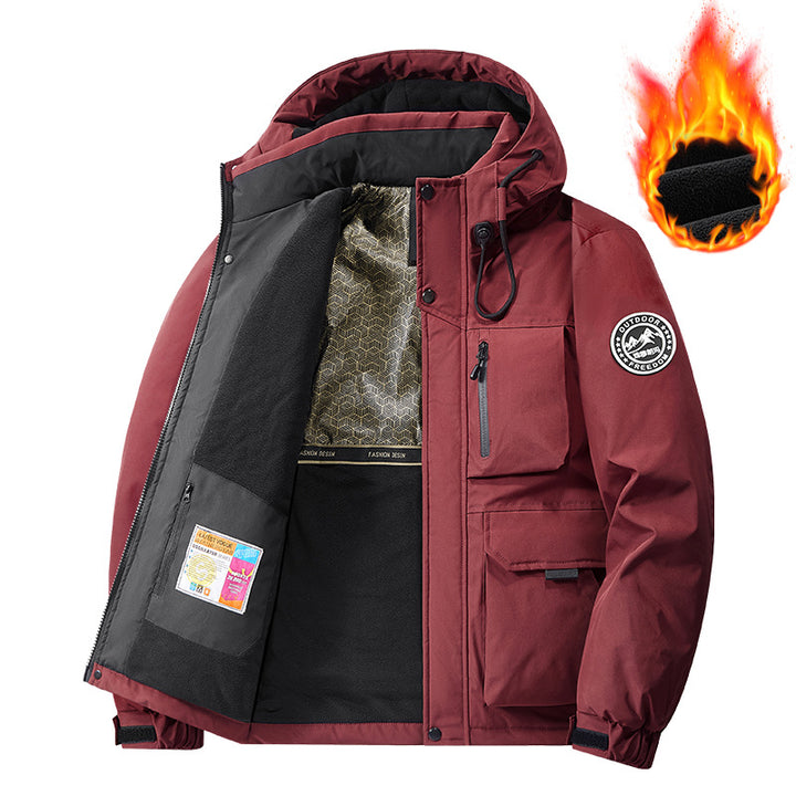 Men's Technical Thermal Parka with Microfleece Lining and Utility Pockets Mune Fashion