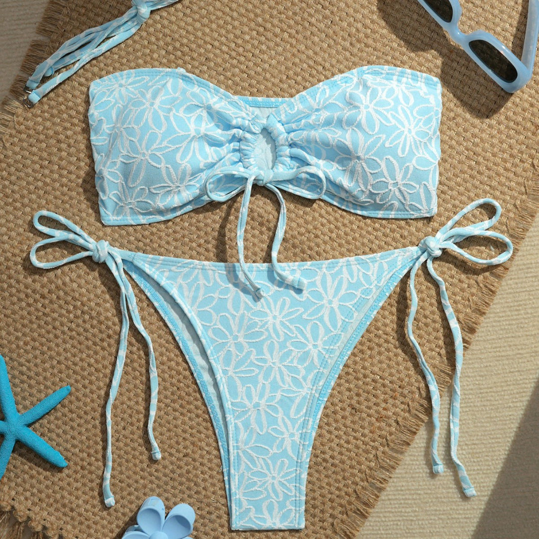 Women’s bandeau bikini set with playful ruffle details Mune Fashion