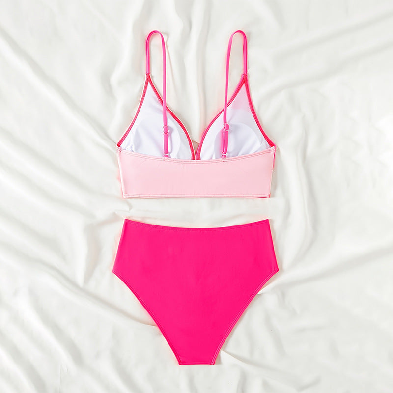 Women's High-Cut Bikini with Wrap Top Mune Fashion
