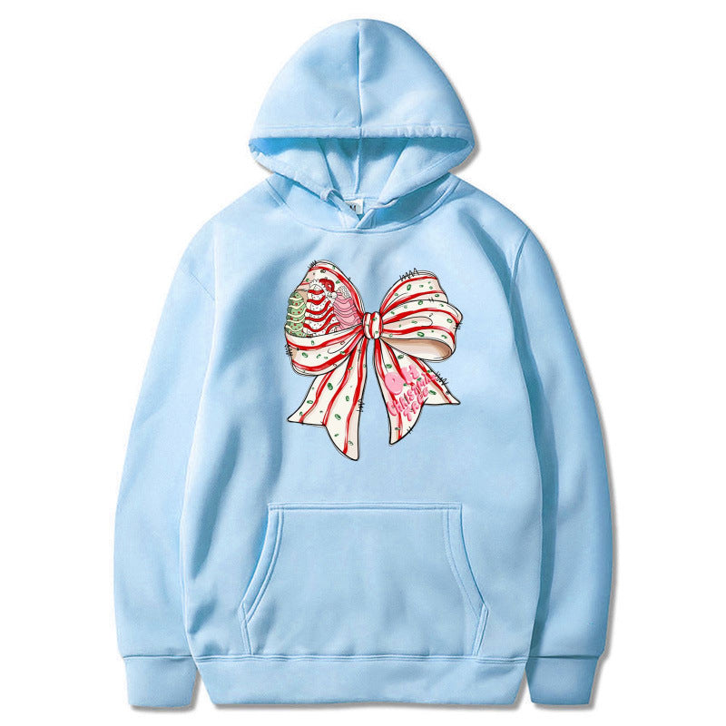 Women’s Hoodie with Festive Bow Design Mune Fashion