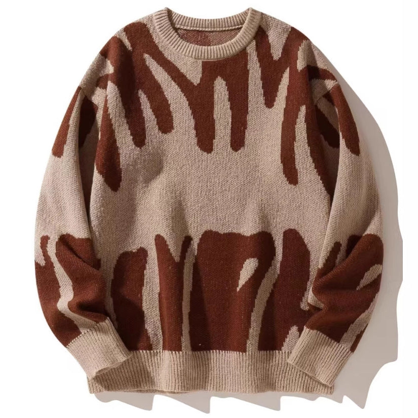 Ladies Oversized Sweater with Exciting Pattern Mune