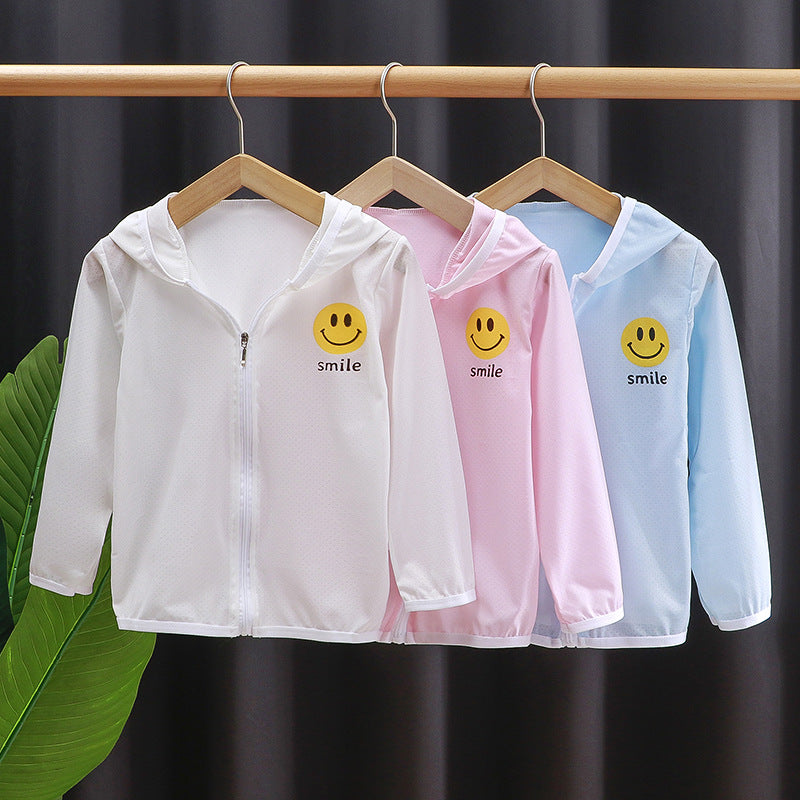 Unisex nan children's light hoodie jacket with breathable mesh fabric and full zipper Mune Fashion