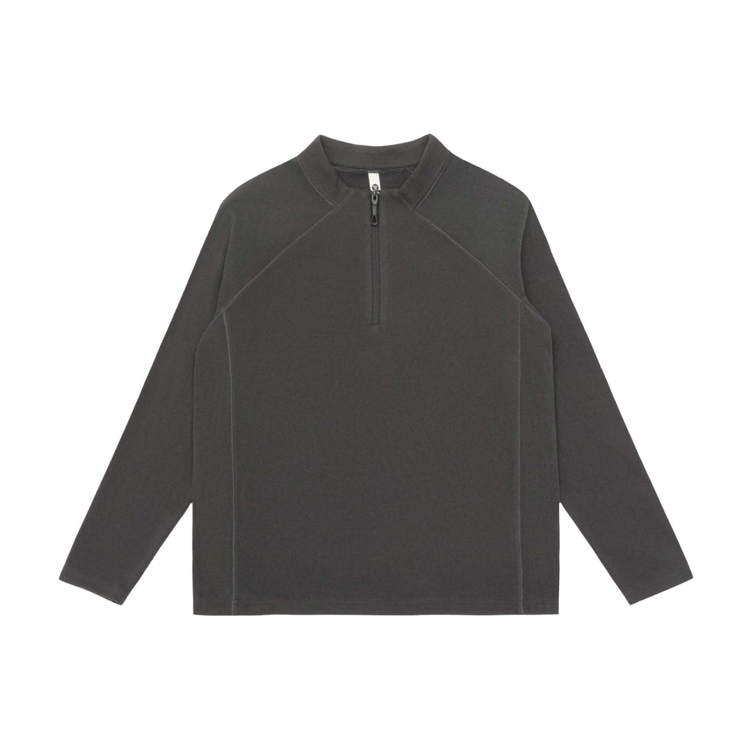 Unisex Half-zip sweatshirt with turtleneck and raglan seams Mune Fashion