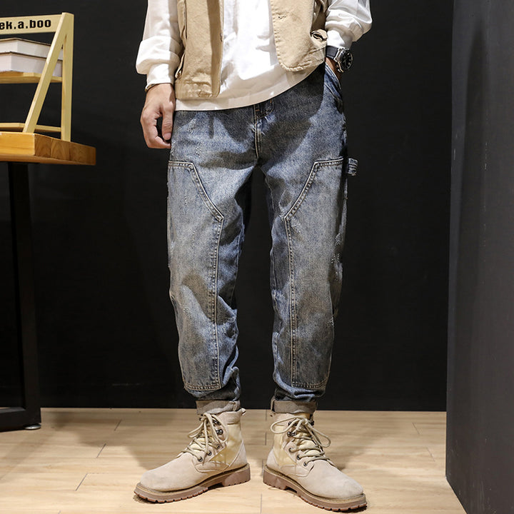Men's Casual Cargo Jeans Mune Fashion