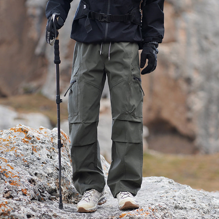 Men's Robust Water-Repellent Trekking Pants with Cargo Pockets Mune Fashion