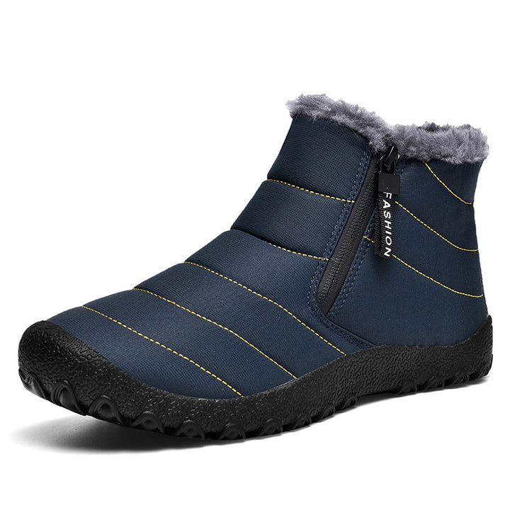 Ladies Padded Winter Short Ankle Boot with Teddy Lining and Zipper Mune Fashion