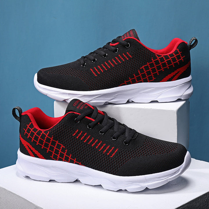 Unisex lightweight knit training sneakers with stabilizing heel tab and grip wave outsole Mune Fashion