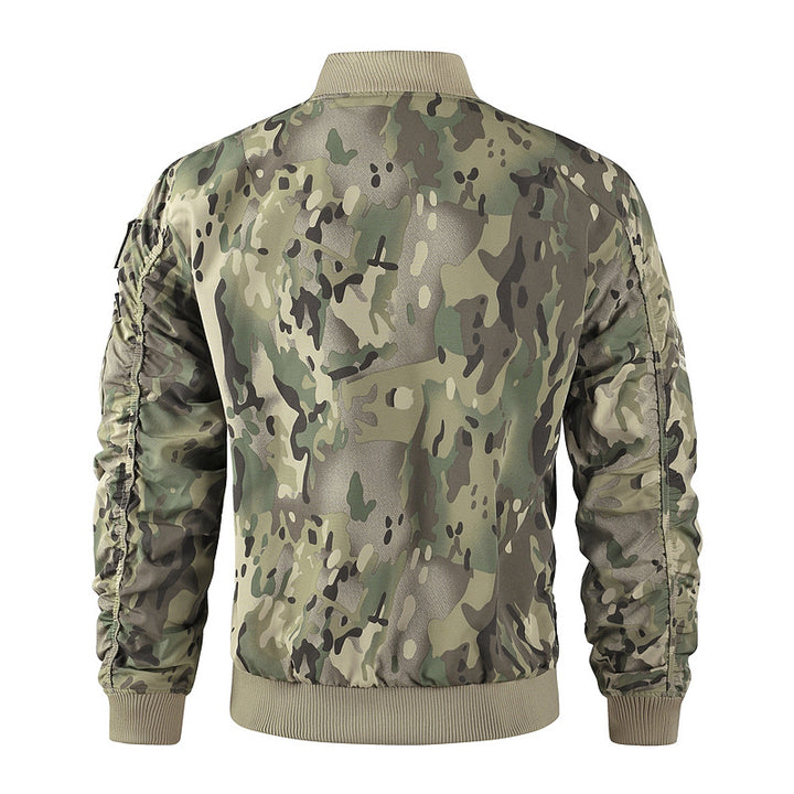 Men's classic bomber jacket in pilot design with multifunctional pockets and sturdy zipper Mune Fashion