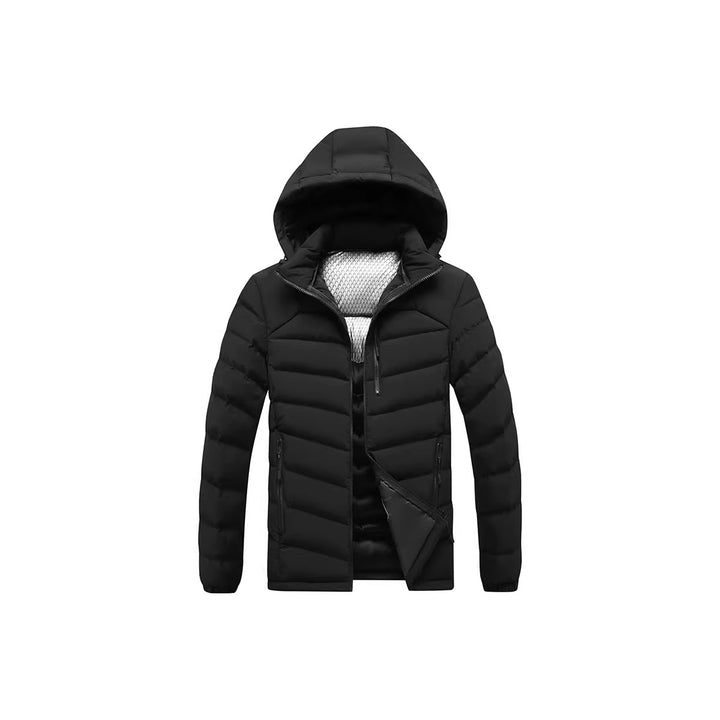 Men's padded jacket with thermal insulation, hood and reflective inner lining Mune Fashion