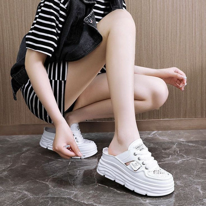 Women's sneaker with fashionable platform and airy lacing Mune Fashion