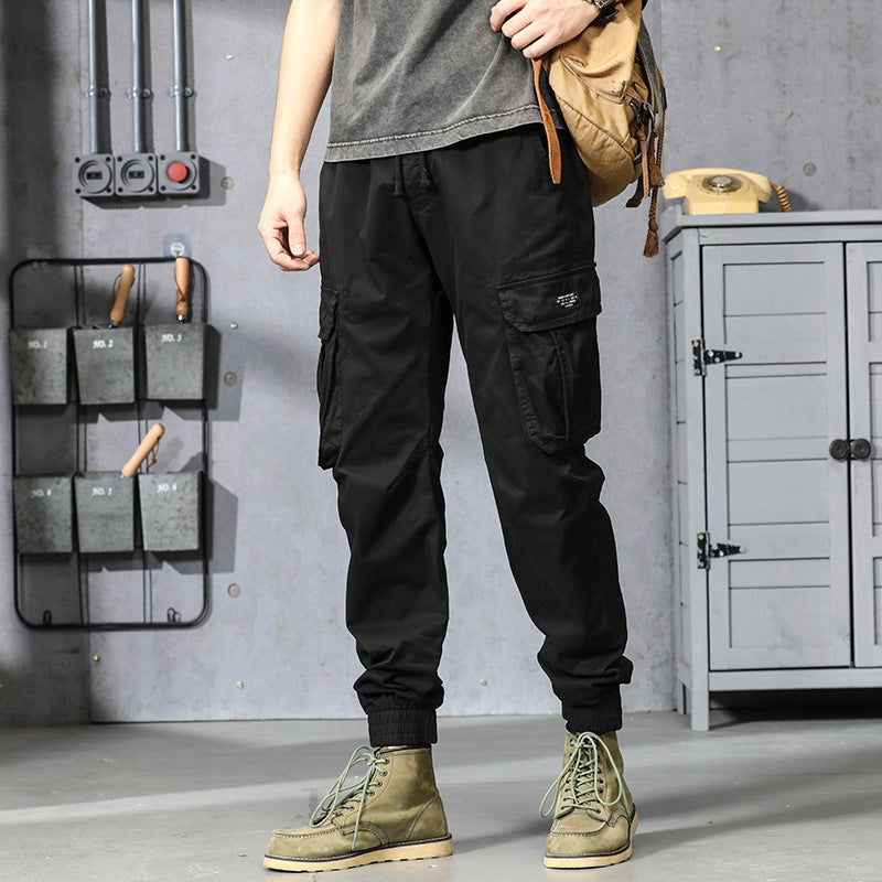 Herren Cargo-Joggerhose im Utility-Look mit elastischem Bund, Multifach‑Taschen und gerippten Knöcheln Mune Fashion