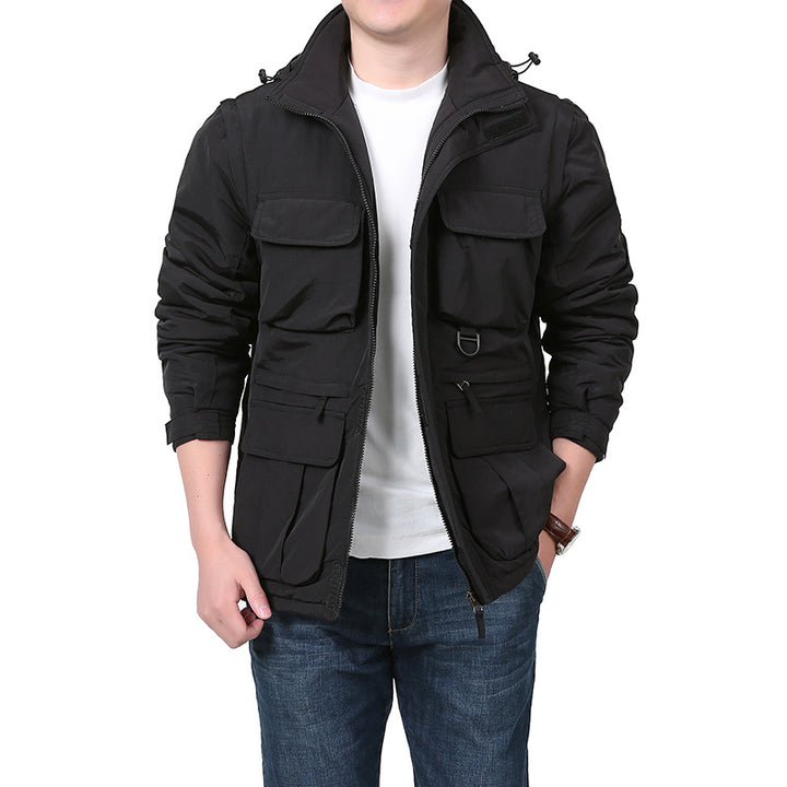 Men's Multifunctional Outdoor Jacket with Numerous Pockets Mune Fashion