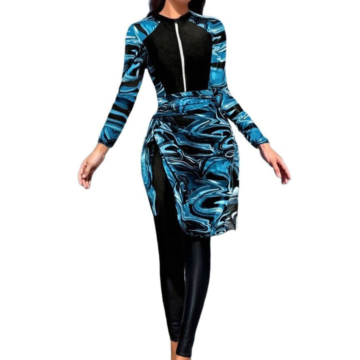 Women’s sporty surf suit with wrap skirt Mune Fashion