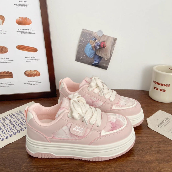 Women's Trendy Platform Sneakers with Comfortable Cushioning and Fashionable Silhouette Mune Fashion