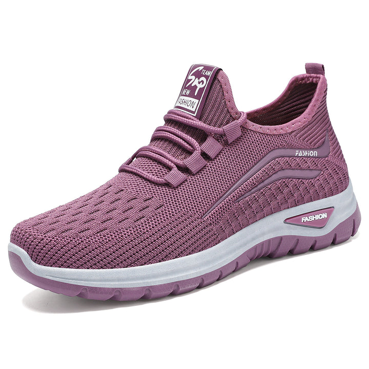 Women's lightweight breathable knitted sneakers with cushioning comfort sole Mune Fashion