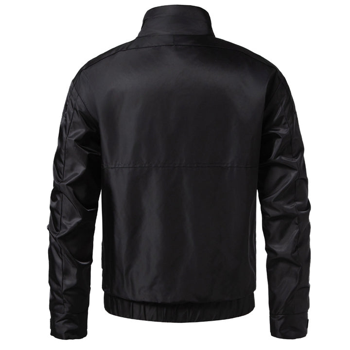 Men's water-repellent utility blouson with stand-up collar, kangaroo and flap pockets Mune Fashion
