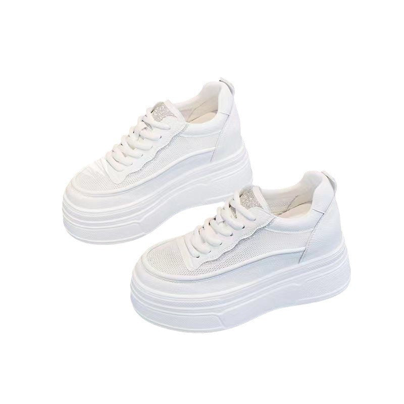 Women Platform Sneaker with fashionable mesh elements and comfortable sole Mune Fashion