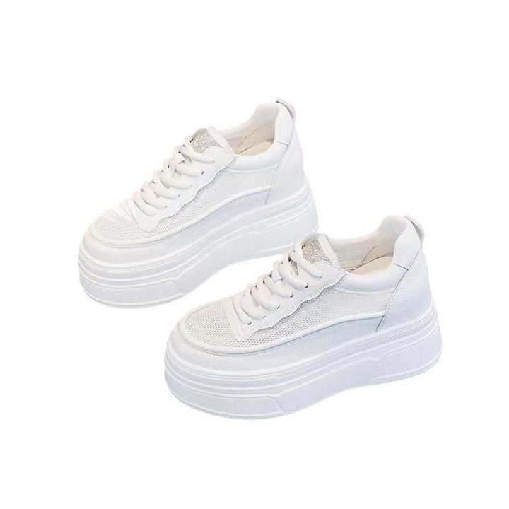 Women Platform Sneaker with fashionable mesh elements and comfortable sole Mune Fashion