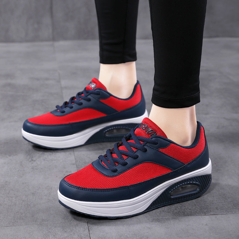 Men's ergonomic sports shoe with air chamber shock-absorbing midsole and breathable mesh fabric Mune Fashion