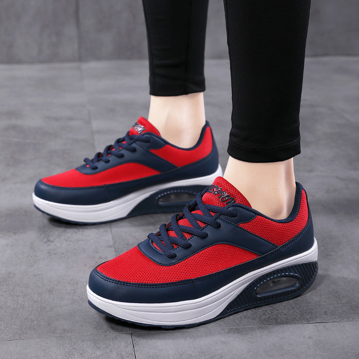 Men's ergonomic sports shoe with air chamber shock-absorbing midsole and breathable mesh fabric Mune Fashion