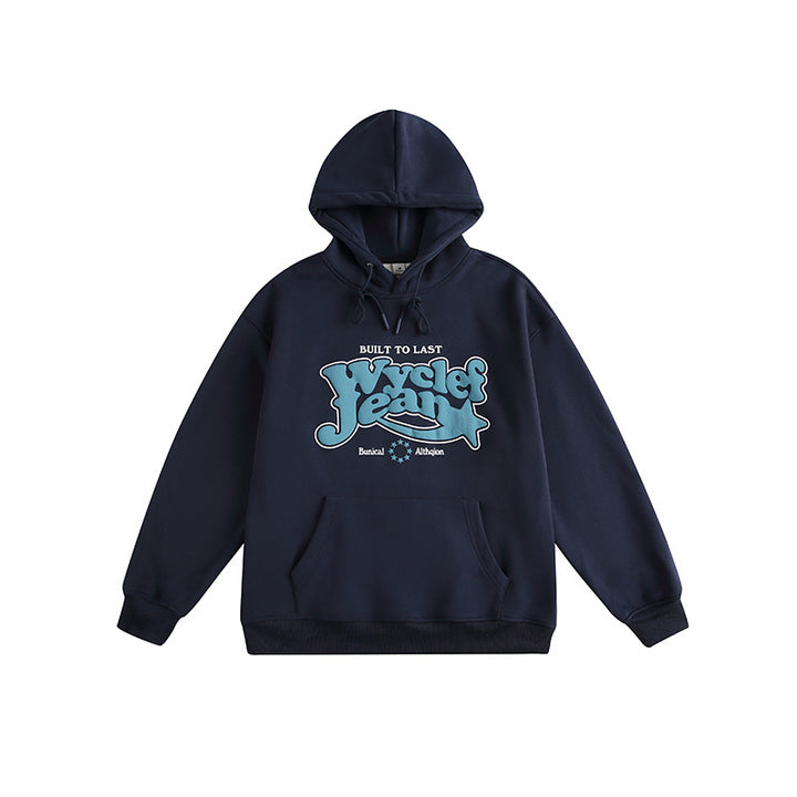 Unisex Oversize Hoodie with Vintage Logo Print and Kangaroo Pocket Mune Fashion