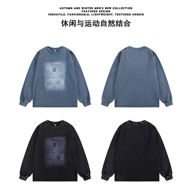 Men's Oversize Vintage Sweatshirt with Pigment Dye Mune Fashion