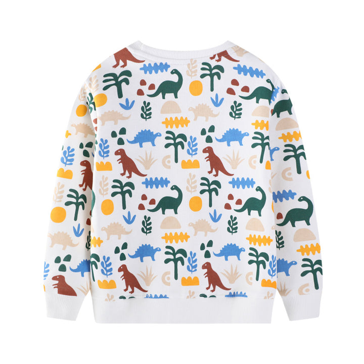Boys sweatshirt with vibrant dinosaur pattern Mune Fashion