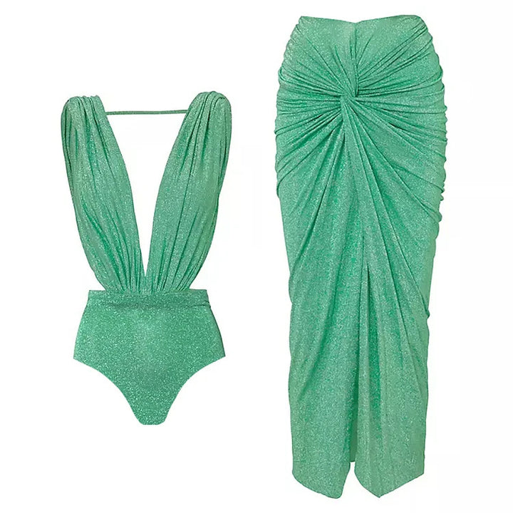 Ladies elegant Cut-Out one-piece swimsuit Mune Fashion