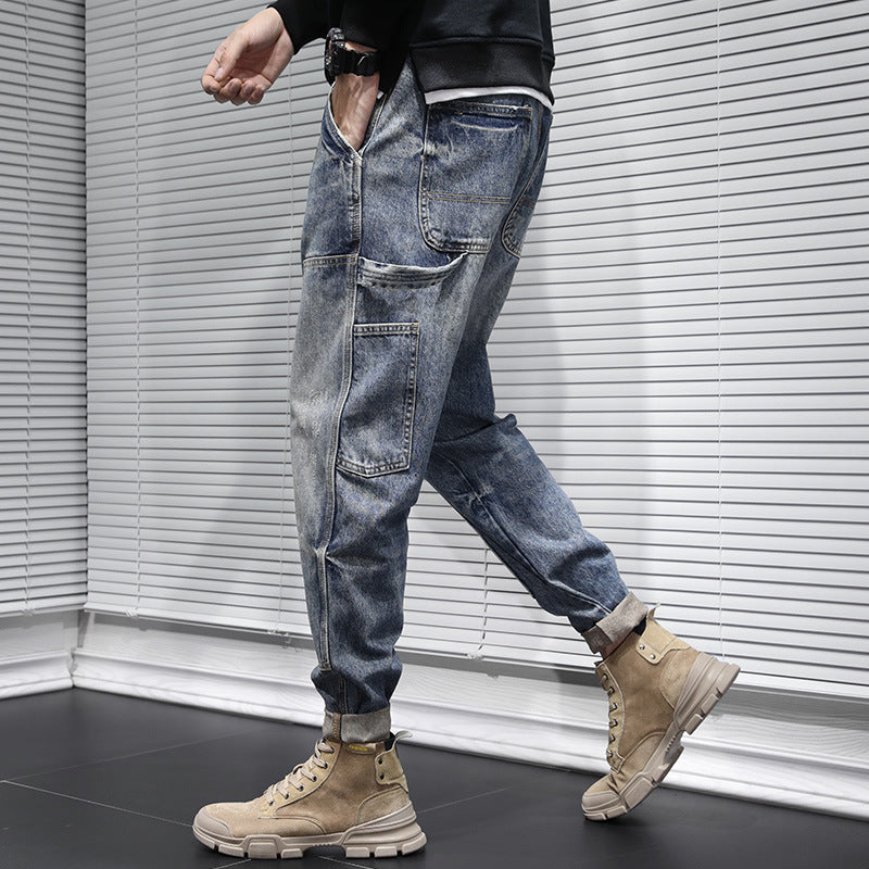 Men's Cargo Jeans in Modern Design Mune Fashion
