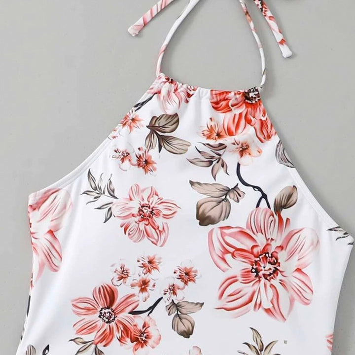 Women Stylish Tankini with Floral Design and Adjustable Straps Mune Fashion