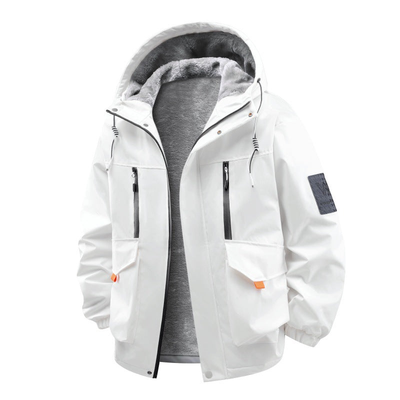Men's Technical Outdoor Jacket with Teddy Lining, Windproof Outer Layer and Multifunction Pockets Mune Fashion