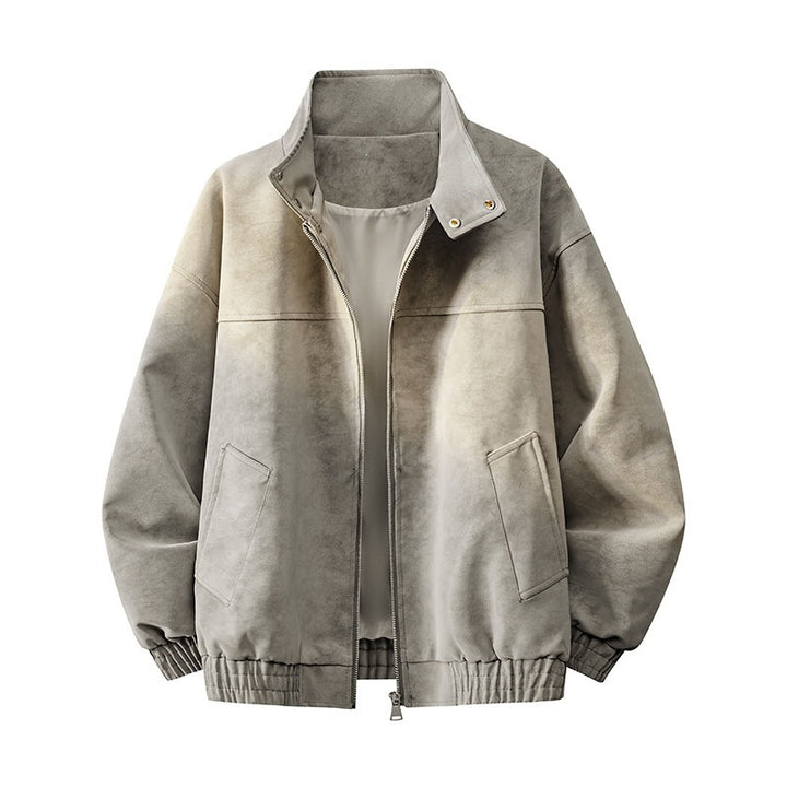Men's Casual Outdoor Jacket with High Collar and Practical Pockets Mune Fashion