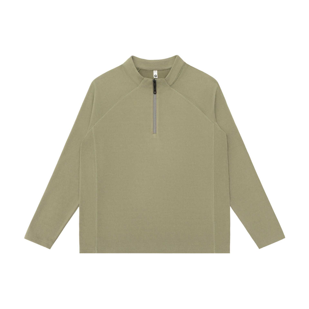 Unisex Half-zip sweatshirt with turtleneck and raglan seams Mune Fashion