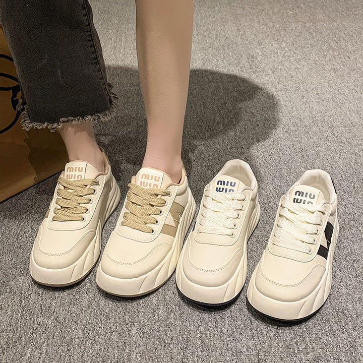 Women's fashionable sneakers with unique sole structure and breathable upper material Mune Fashion