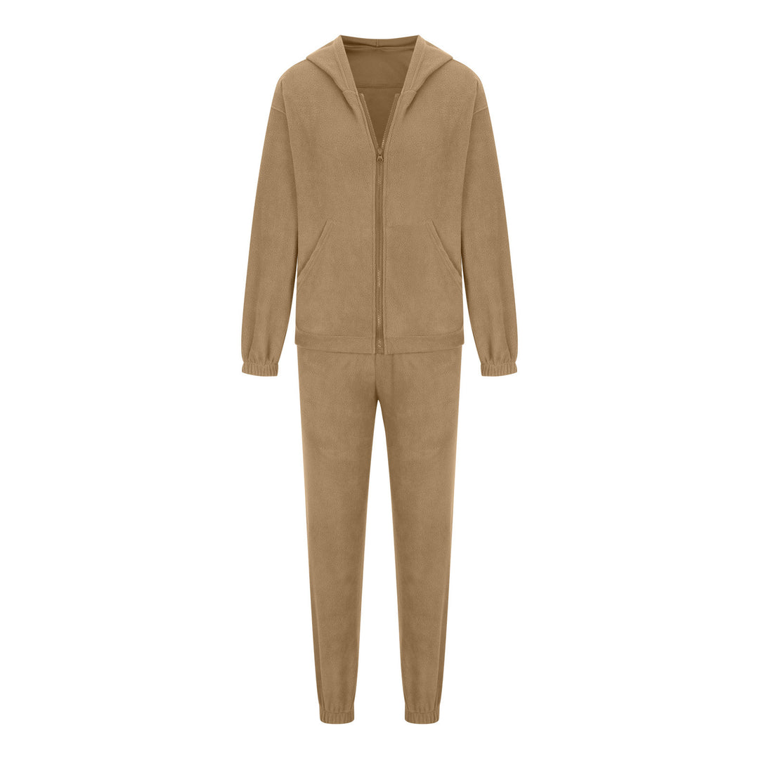 Women's oversized hoodie with kangaroo pocket and cargo jogger set Mune Fashion