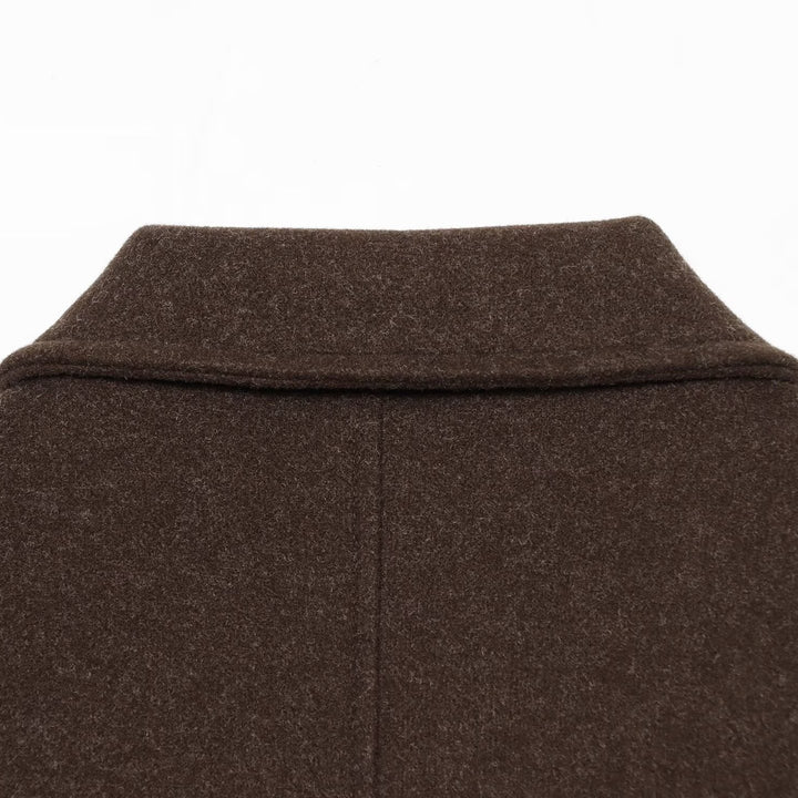 Ladies short jacket made of wool blend with zipper, flap pockets and elastic hem Mune Fashion