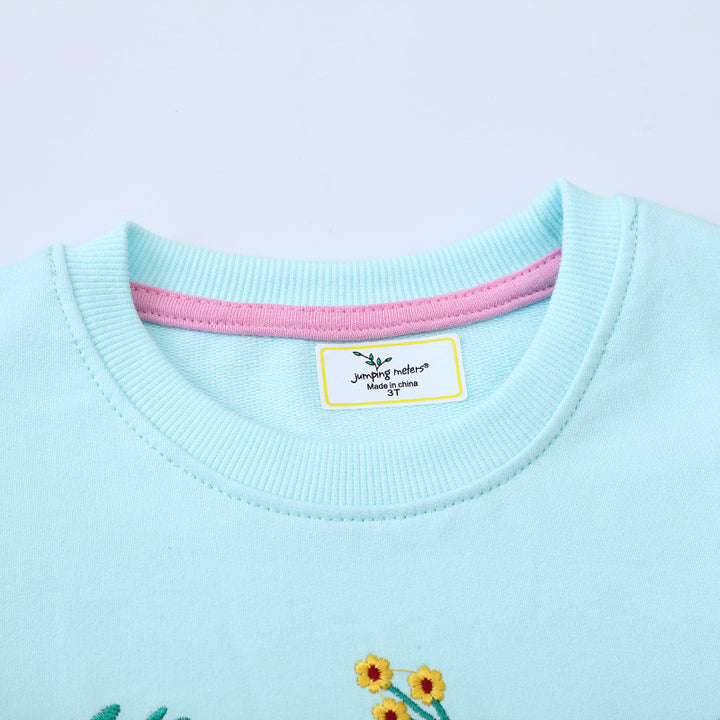 Girls sweatshirt with colorful butterfly motif Mune Fashion