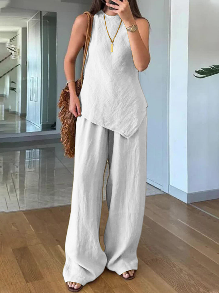 Ladies Lightweight and Flowing Two-Piece Set Mune Fashion