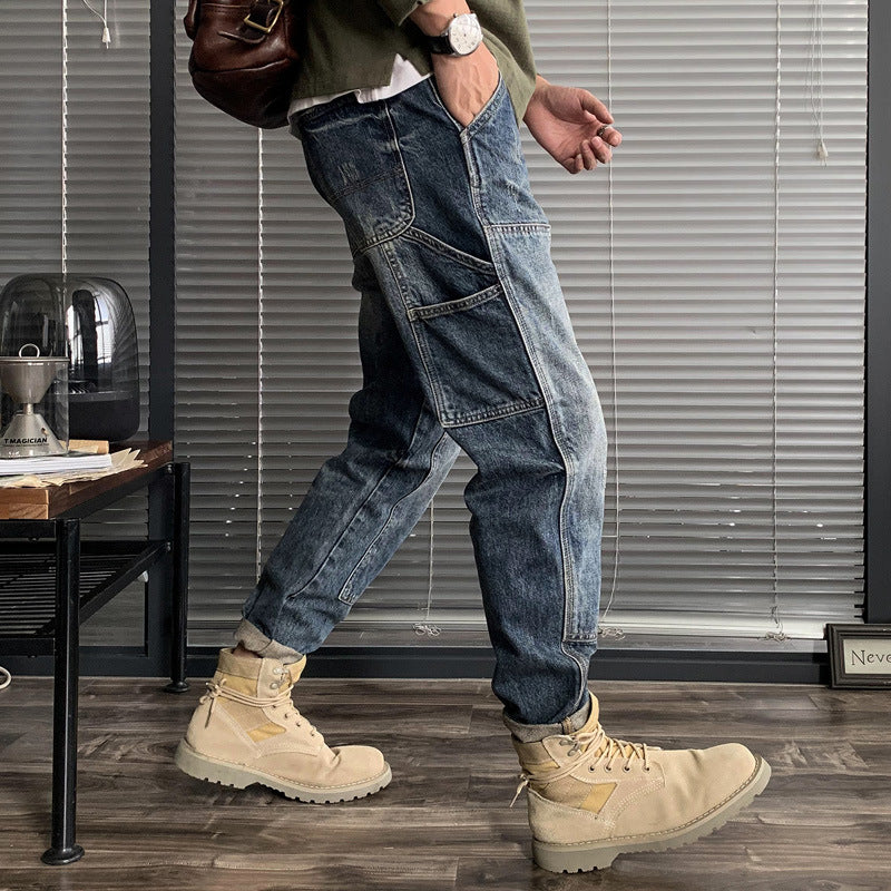 Men's Baggy Cargo Jeans Mune Fashion