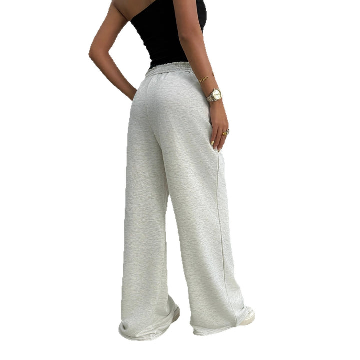Women Soft Lounge Palazzo Pants with Gathered Smock Waistband and Drawstring Mune Fashion