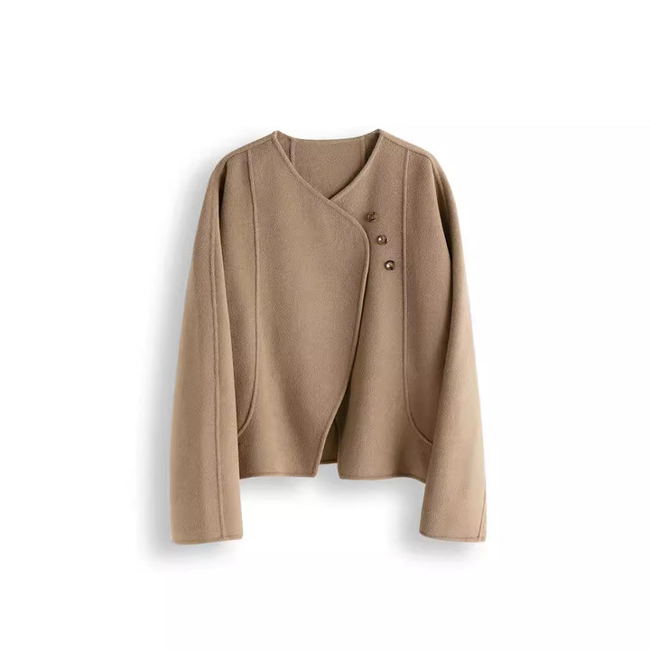 Ladies Elegant and cozy jacket with asymmetrical cut Drune