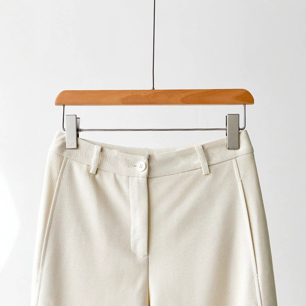Women Wide Cut Elegant Trousers Mune Fashion
