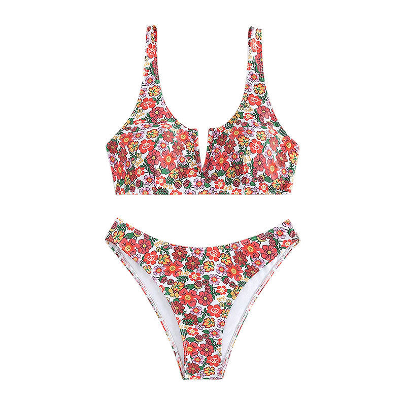 Women's Floral Design Bikini Mune Fashion