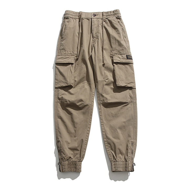 Herren Cargo-Joggerhose mit elastischem Komfortbund, Kniepaneelen und Reißverschluss-Knöcheln Mune Fashion