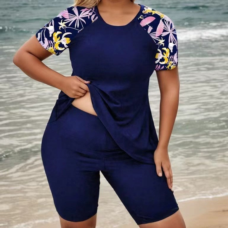 Women's Athletic Short Sleeve Top and Shorts Set Mune Fashion