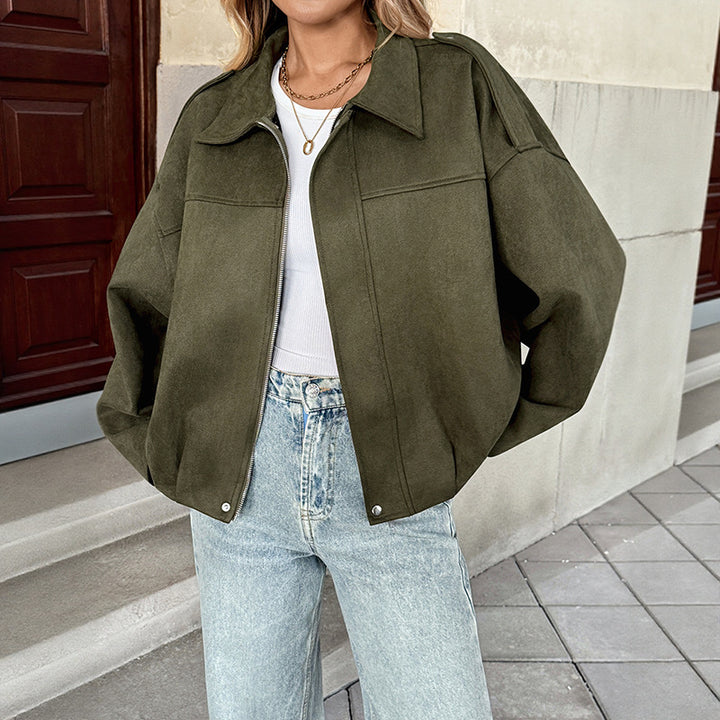 Ladies Trendy Overshirt Jacket Mune Fashion