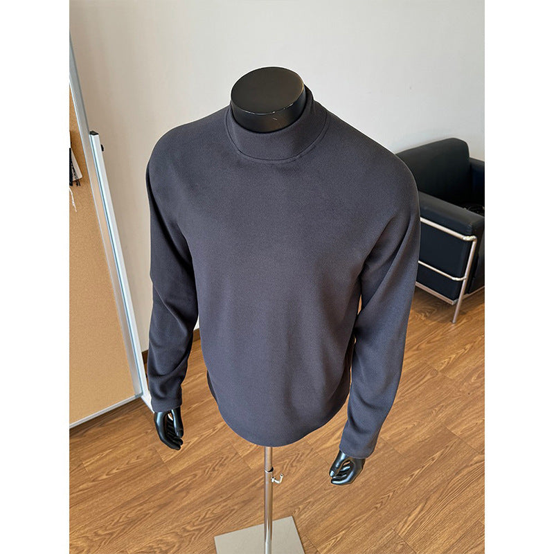 Unisex Oversize-Stand-up Collar Sweatshirt with Raglan Sleeves and Soft Cotton Fleece Mune Fashion