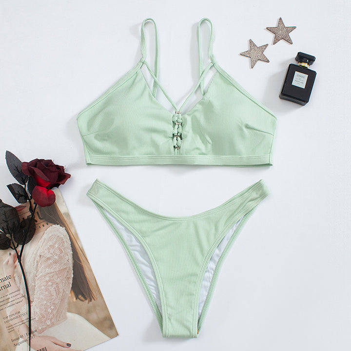 Women's bikini set with a sophisticated strap system and elegant closure Mune Fashion