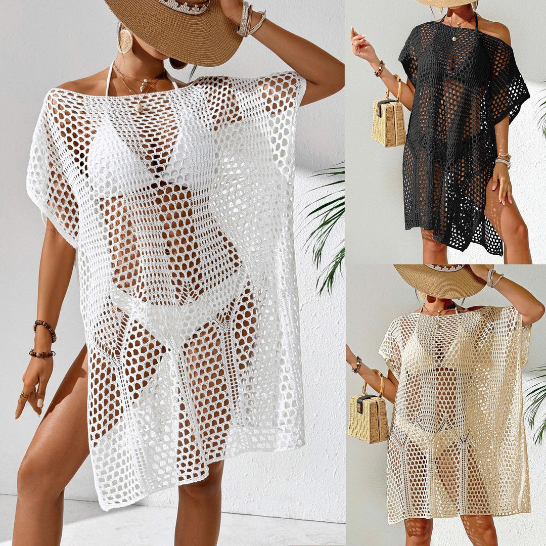 Women elegant crochet beach cover-up Mune Fashion